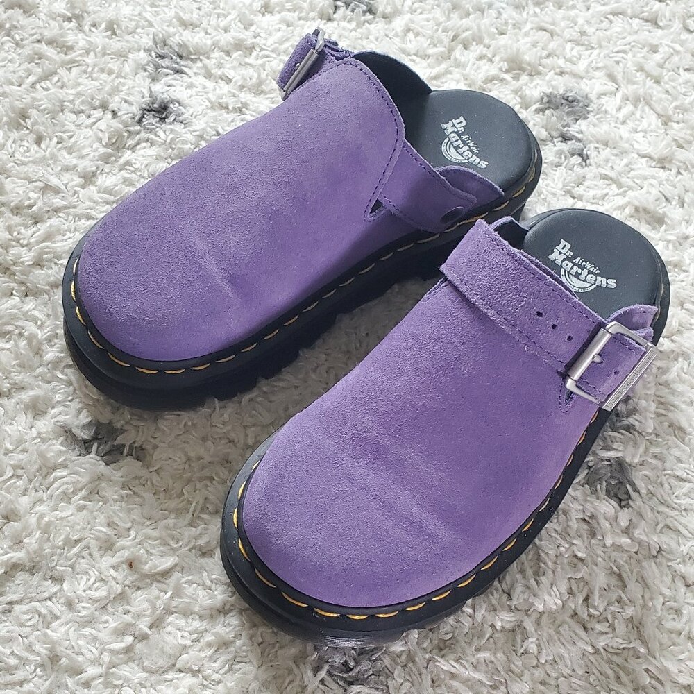 Doc Marten's Purple ZebZag clog shoe